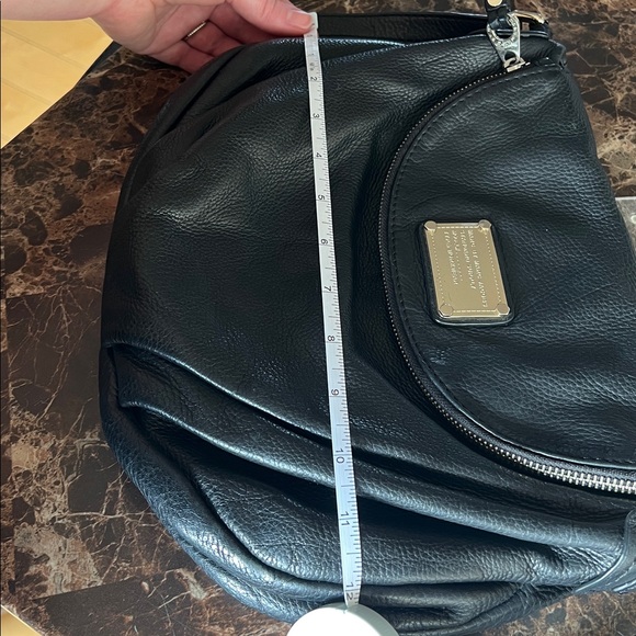 Marc by Marc Jacobs Classic Q Natasha Crossbody Bag Purse Black Silver Hardware